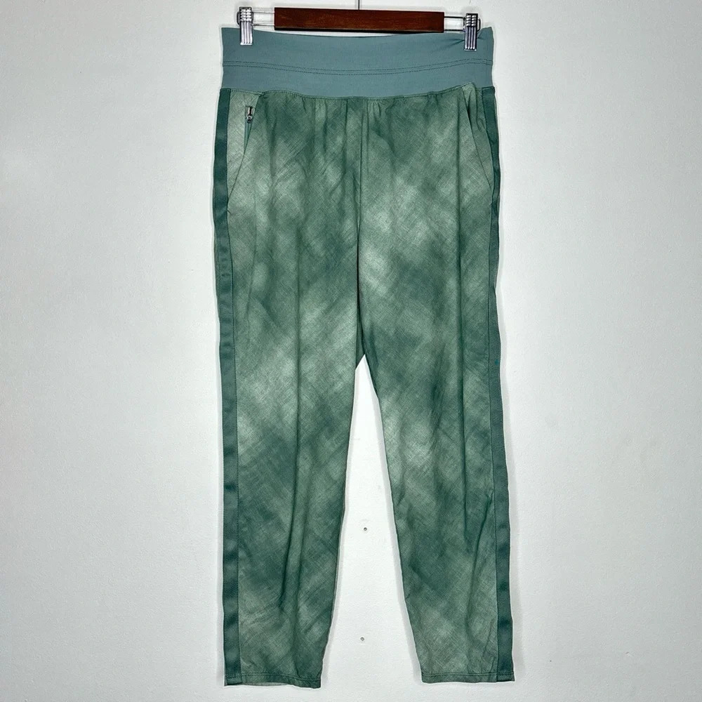 Athleta Nolita Slim Tapered Crop Pant Denali Minimalistic Green Gray Size 10 - Picture 2 of 16